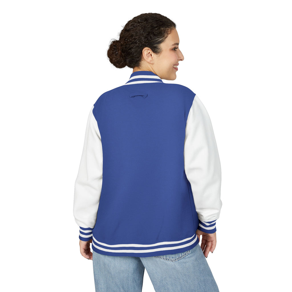 Letterman Jacket — Christian Girl Autumn Floral Chest Design