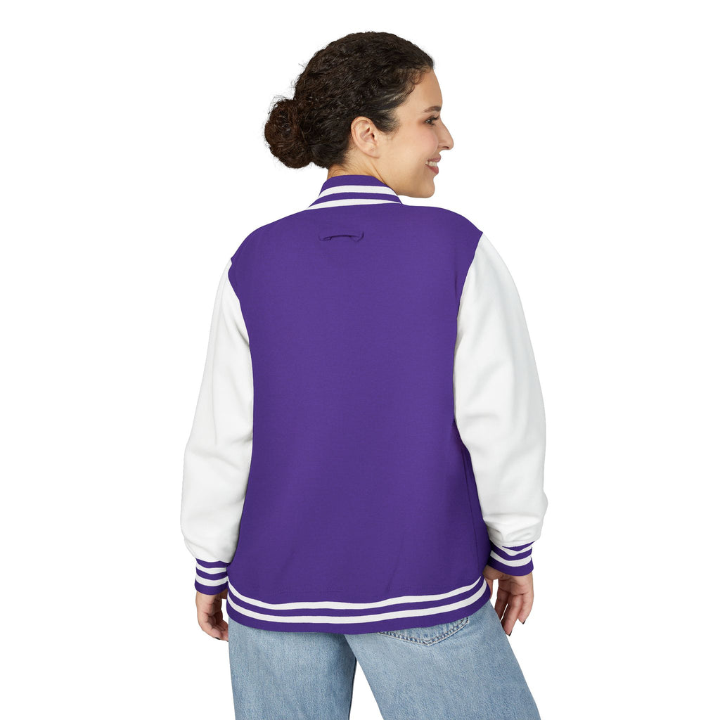 Letterman Jacket — Christian Girl Autumn Floral Chest Design