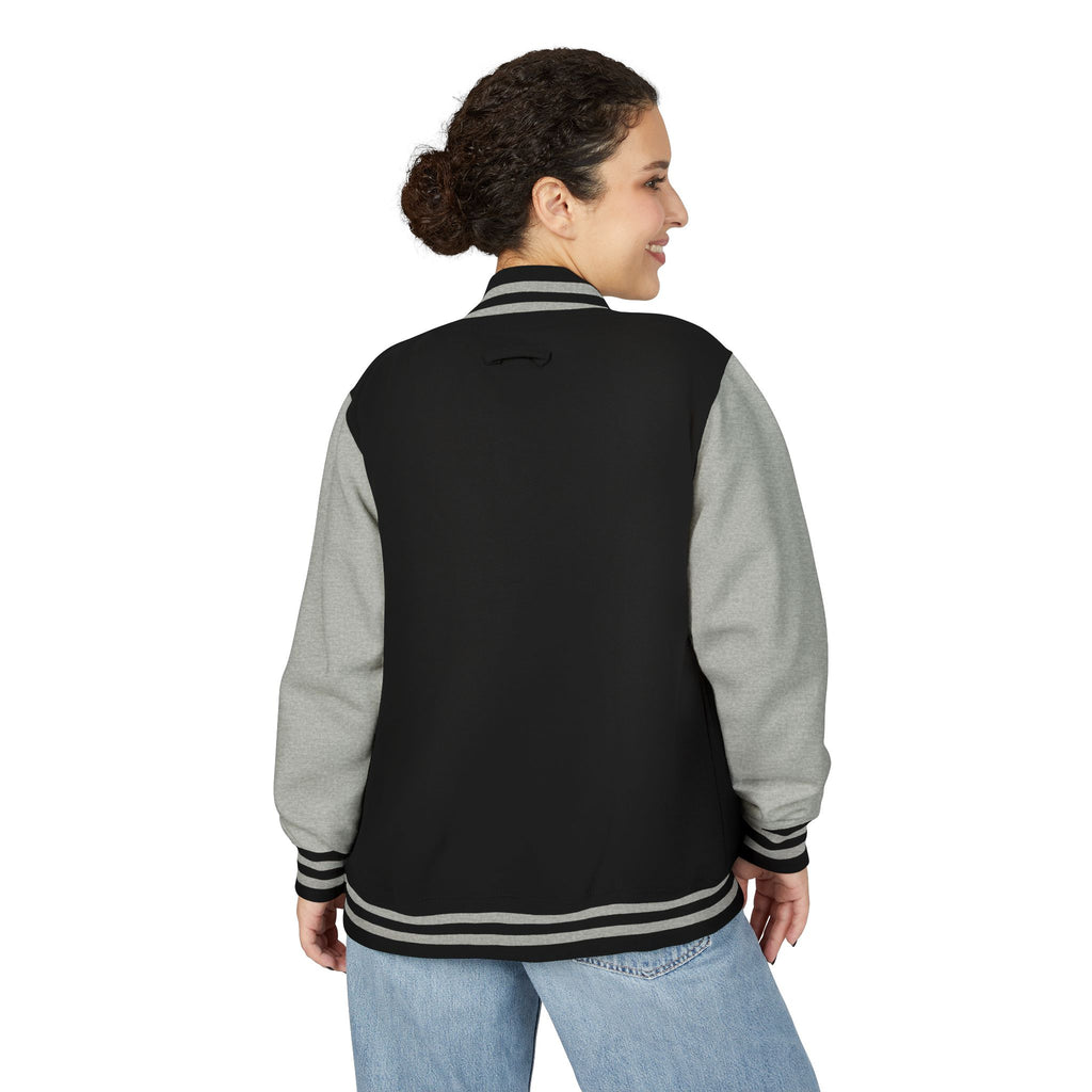 Letterman Jacket — Christian Girl Autumn Floral Chest Design