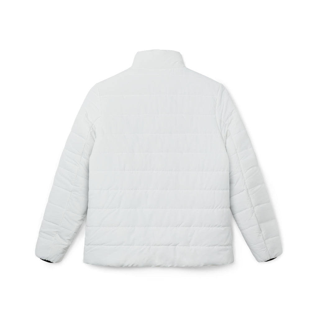 Women’s Puffer Jacket — Cozy Vintage Patch Winter Coat