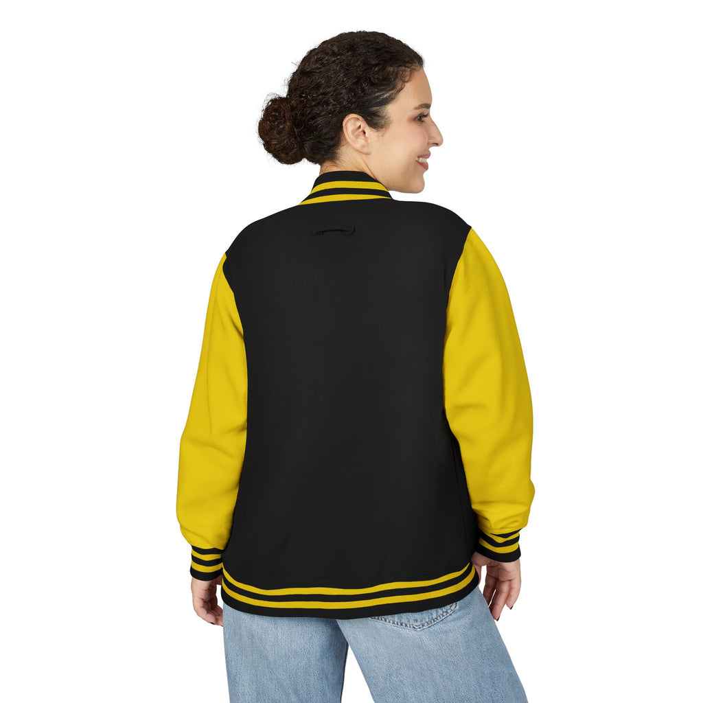 Letterman Jacket — Christian Girl Autumn Floral Chest Design
