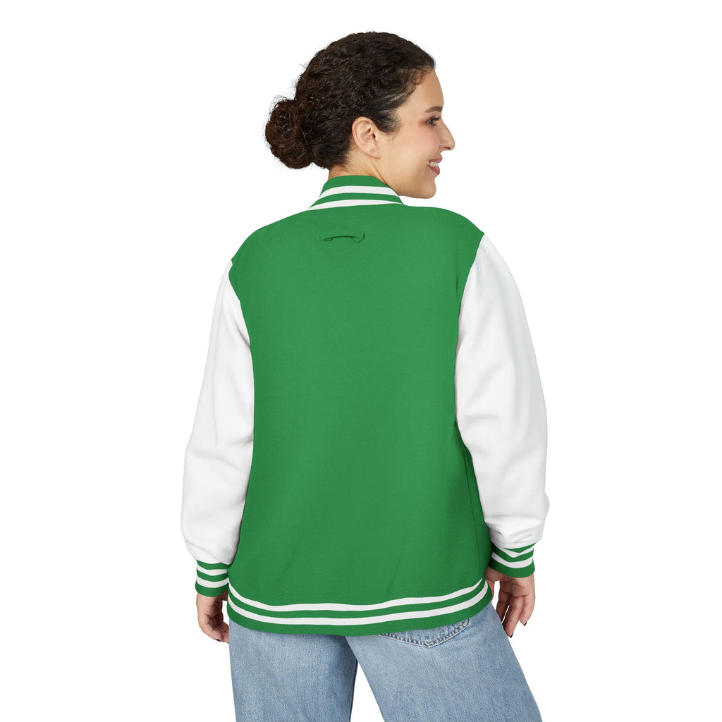 Letterman Jacket — Christian Girl Autumn Floral Chest Design