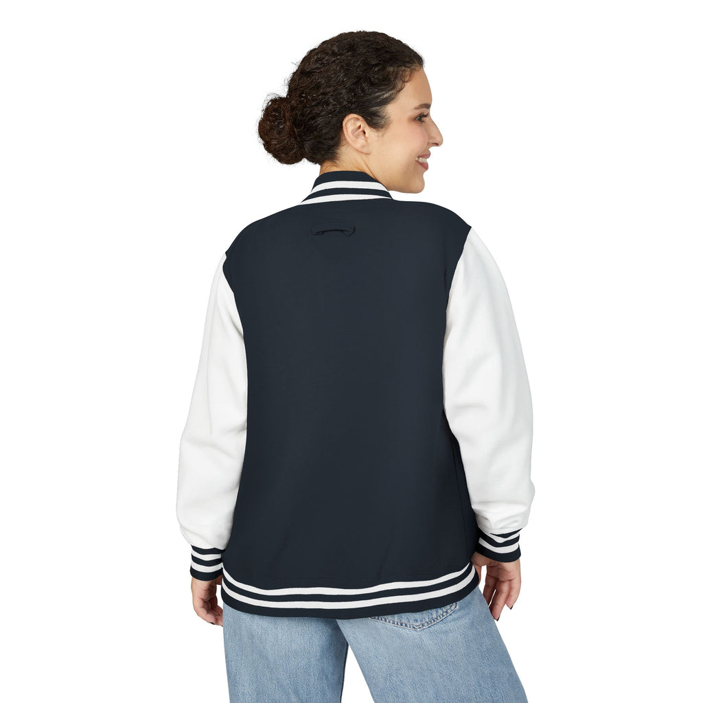 Letterman Jacket — Christian Girl Autumn Floral Chest Design