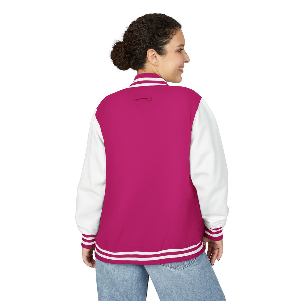 Letterman Jacket — Christian Girl Autumn Floral Chest Design