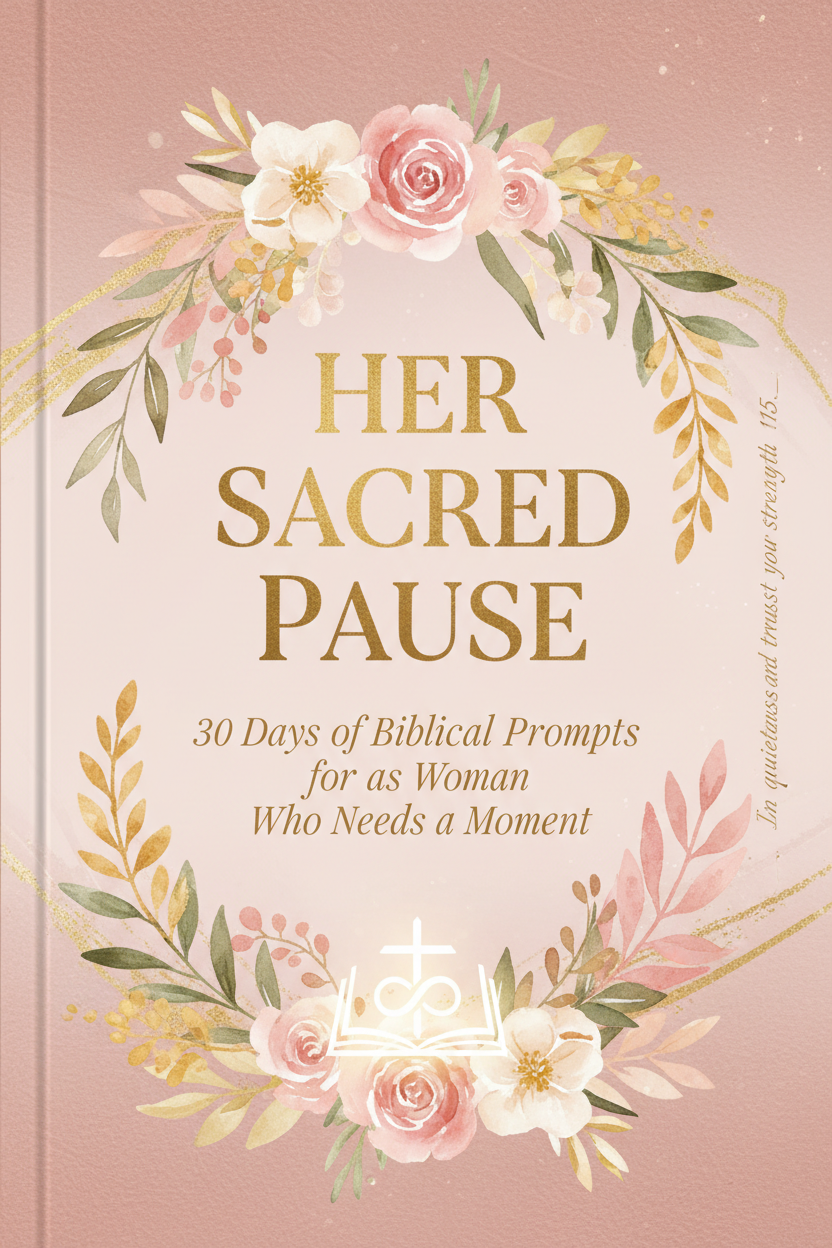 Her Sacred Pause Journal Cover